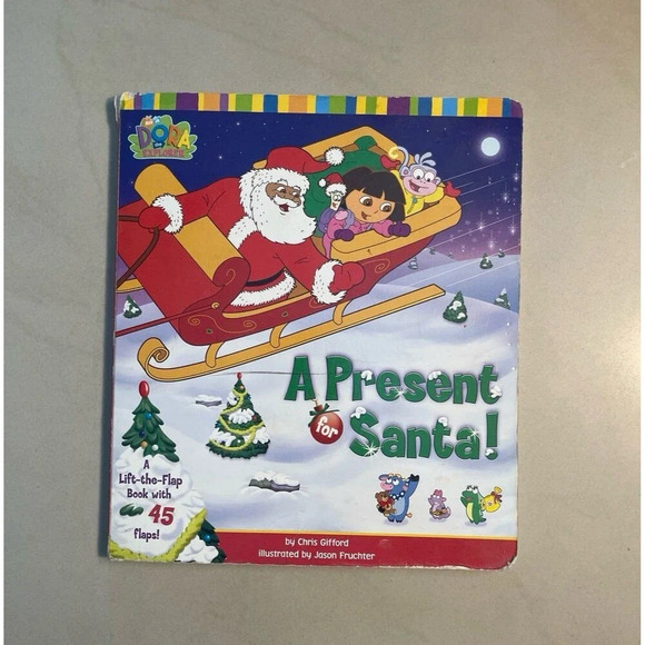 A Present For Santa Dora The Explorer Vintage Book - Picture 1 of 2